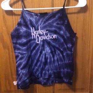 Tie-Dye Vintage Harley Davidson Tanktop
